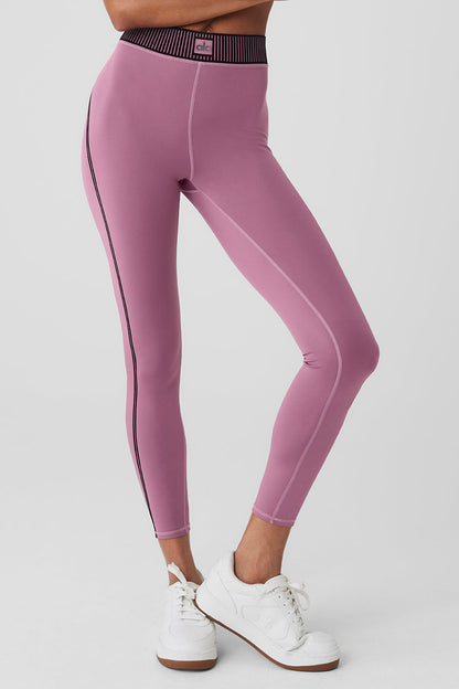 Airlift High-Waist 7/8 Line Up Legging - Soft Mulberry