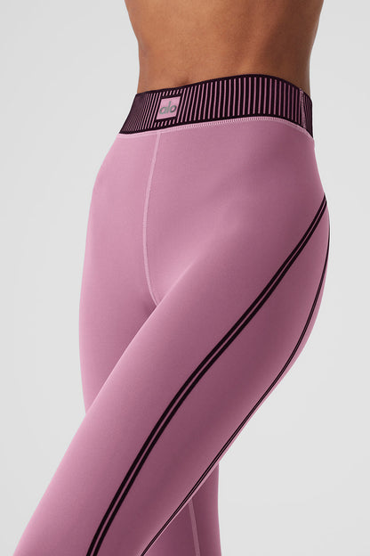 Airlift High-Waist 7/8 Line Up Legging - Soft Mulberry