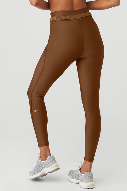 Airlift High-Waist 7/8 Charmer Legging - Cinnamon Brown