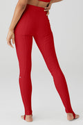 Airbrush High-Waist Enso Legging - Classic Red