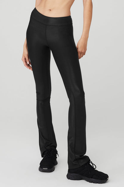 Super Shine Low-Rise Bootcut Legging - Black