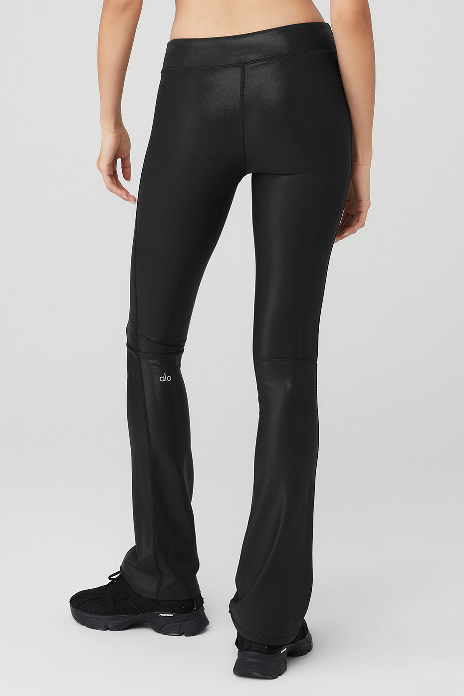 Super Shine Low-Rise Bootcut Legging - Black