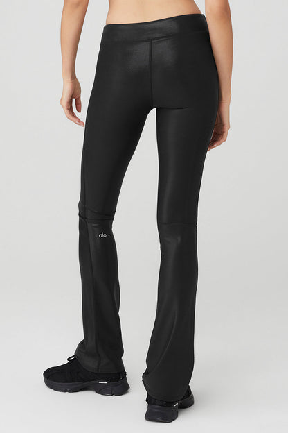 Super Shine Low-Rise Bootcut Legging - Black