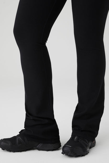 Alosoft Foldover Bootcut Legging - Black