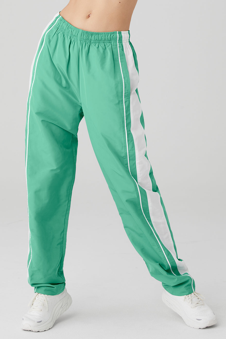 Racetrack Pant - Lettuce/White
