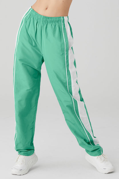 Racetrack Pant - Lettuce/White