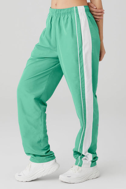 Racetrack Pant - Lettuce/White