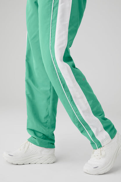 Racetrack Pant - Lettuce/White