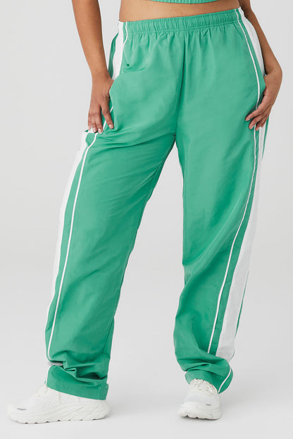 Racetrack Pant - Lettuce/White