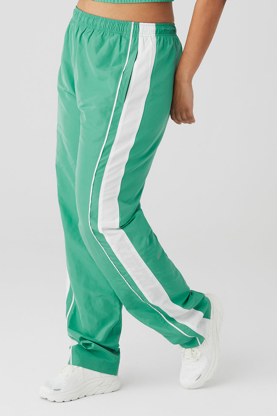 Racetrack Pant - Lettuce/White