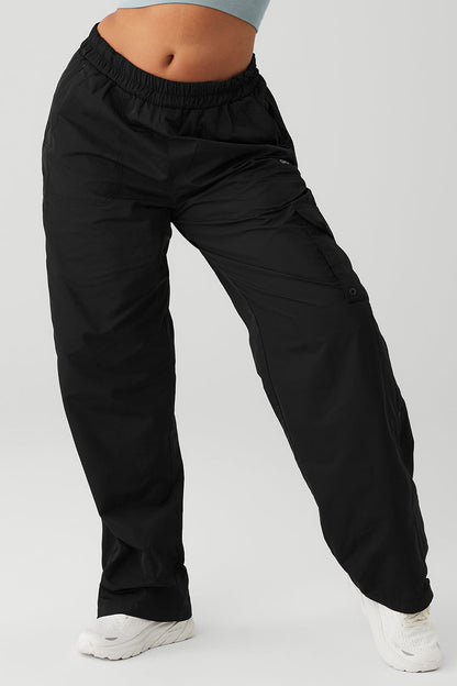International Wide Leg City Pant - Black