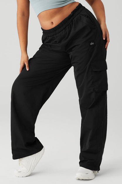 International Wide Leg City Pant - Black