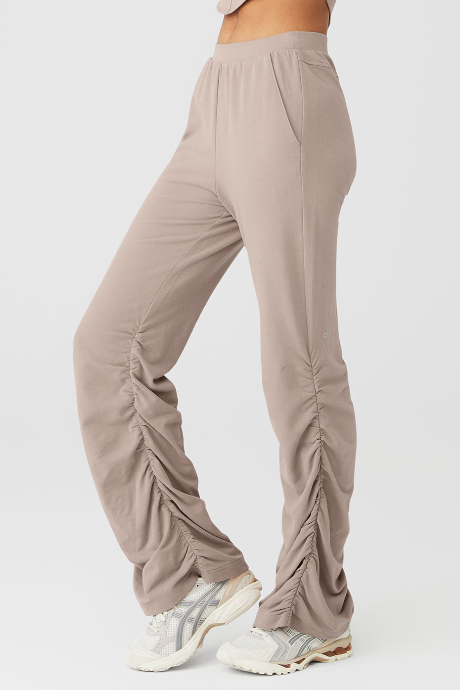 Ruched Soft Sculpt Pant - Taupe