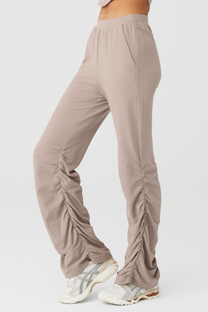 Ruched Soft Sculpt Pant - Taupe