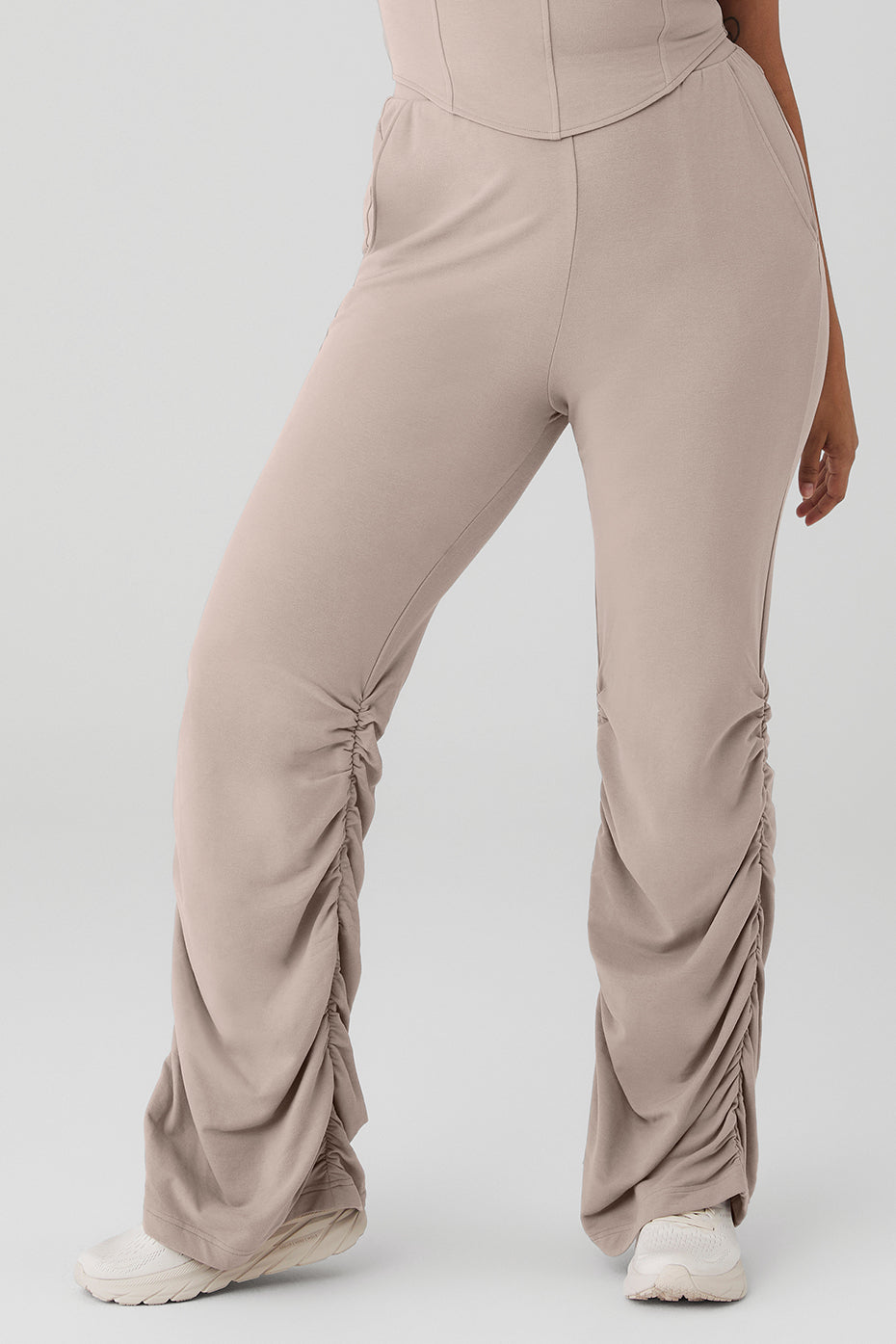 Ruched Soft Sculpt Pant - Taupe