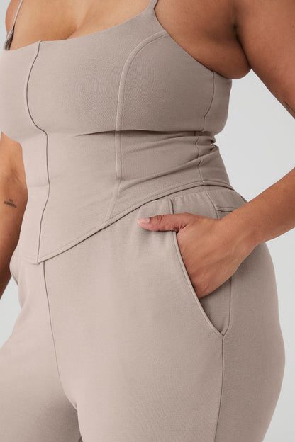 Ruched Soft Sculpt Pant - Taupe