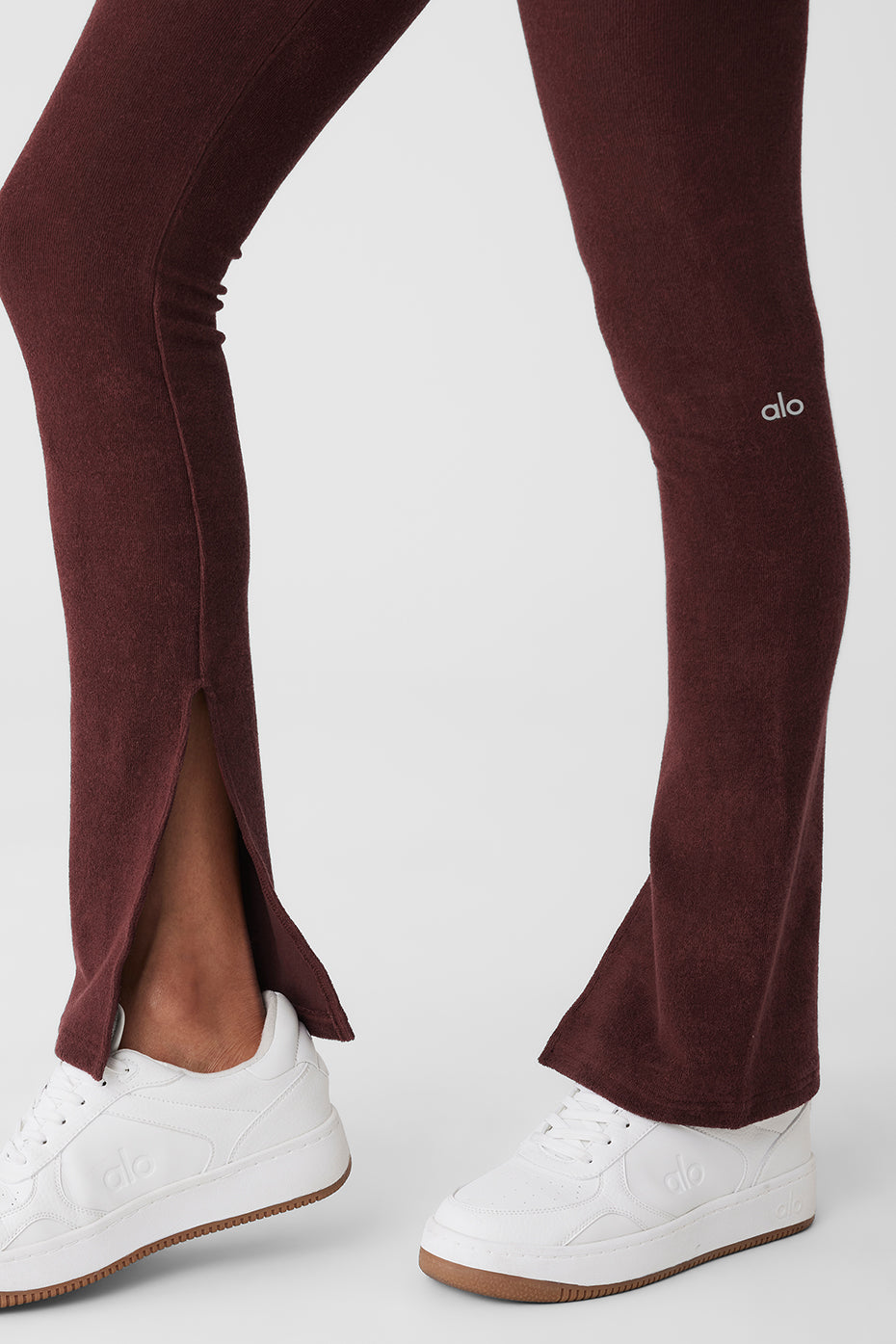 Seamless Luxe Terry High-Waist Cuddle Legging - Cherry Cola