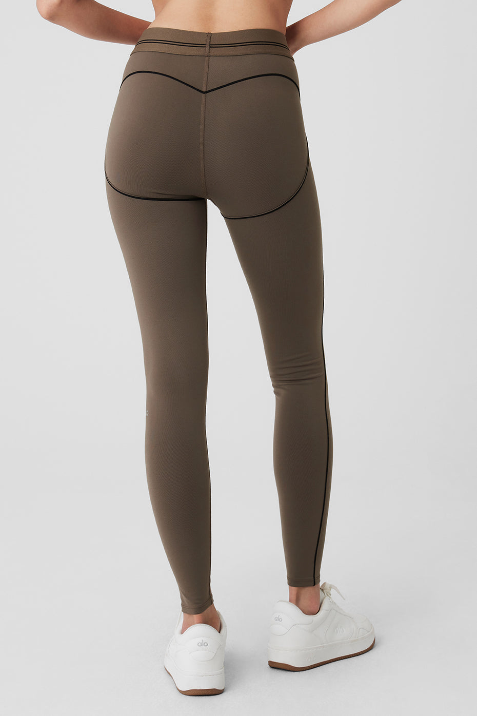 Airbrush High-Waist Heart Throb Legging - Olive Tree/Black