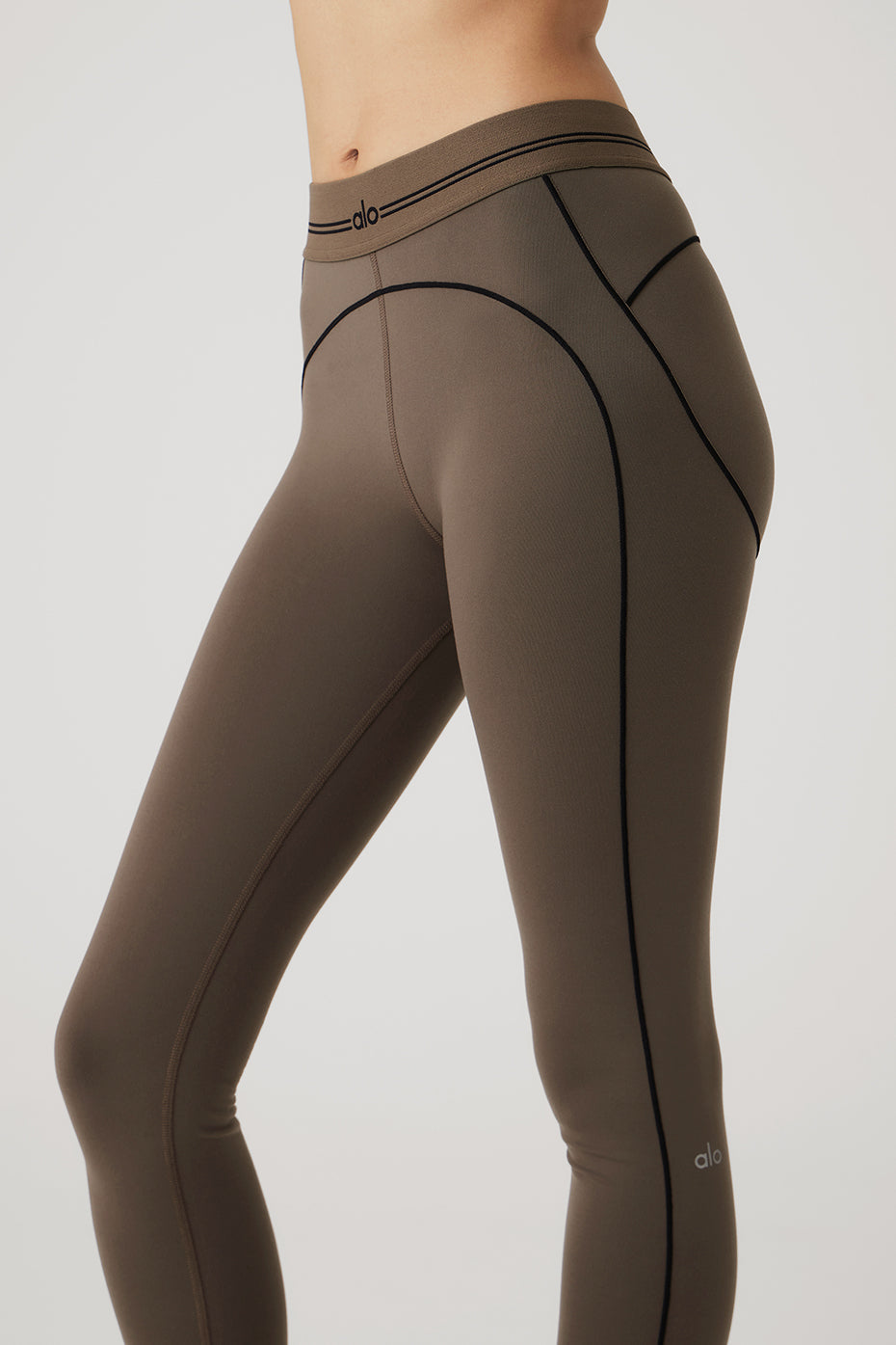 Airbrush High-Waist Heart Throb Legging - Olive Tree/Black