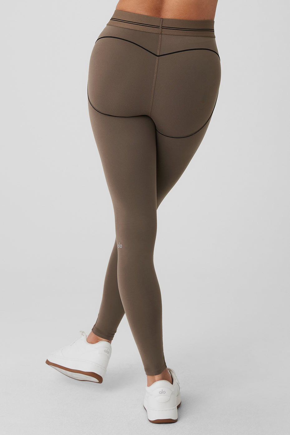 Airbrush High-Waist Heart Throb Legging - Olive Tree/Black