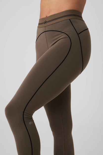 Airbrush High-Waist Heart Throb Legging - Olive Tree/Black