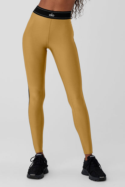 Airlift High-Waist Suit Up Legging - Golden Olive Branch/Black