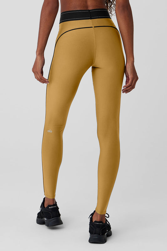 Airlift High-Waist Suit Up Legging - Golden Olive Branch/Black