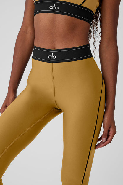 Airlift High-Waist Suit Up Legging - Golden Olive Branch/Black