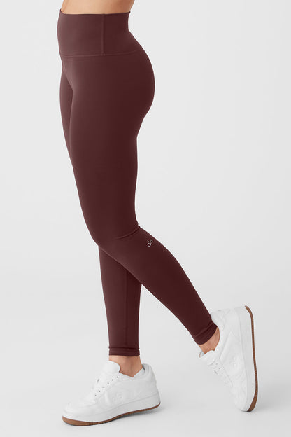 High-Waist Airlift Legging - Cherry Cola