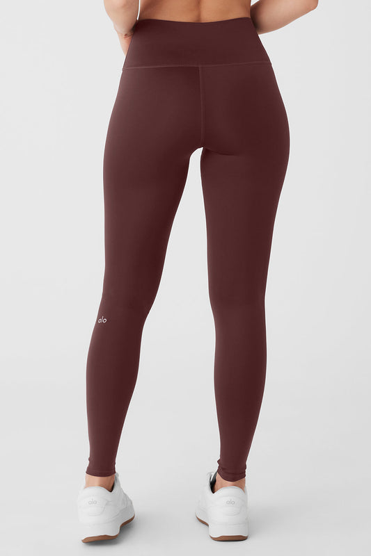 High-Waist Airlift Legging - Cherry Cola