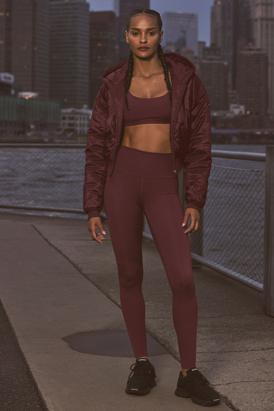 High-Waist Airlift Legging - Cherry Cola