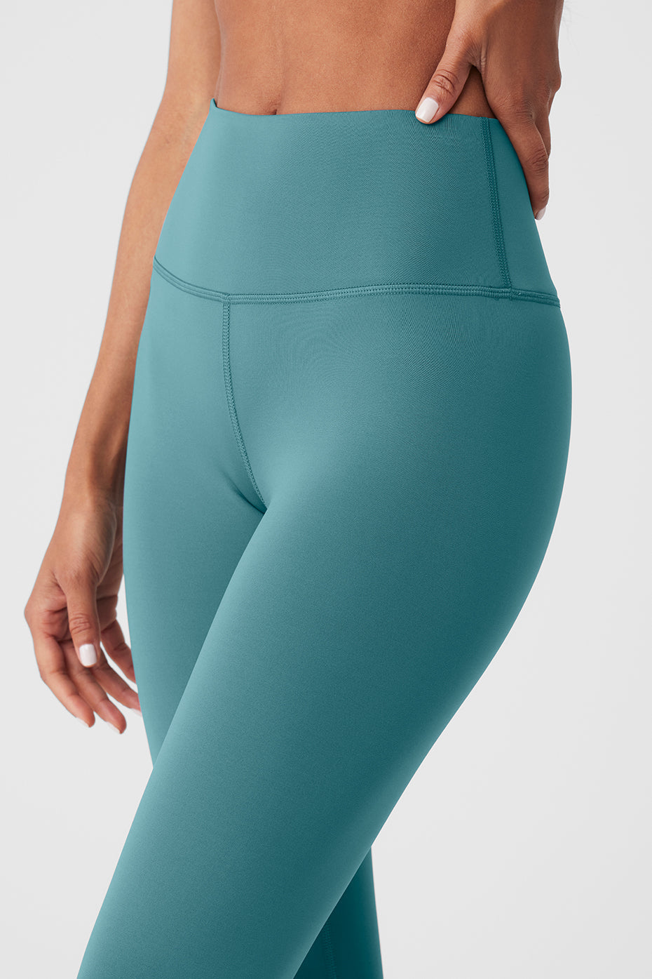 High-Waist Airlift Legging - Teal Agate