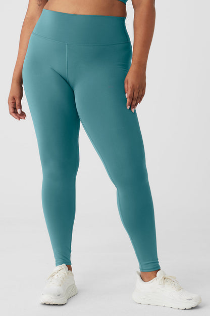 High-Waist Airlift Legging - Teal Agate