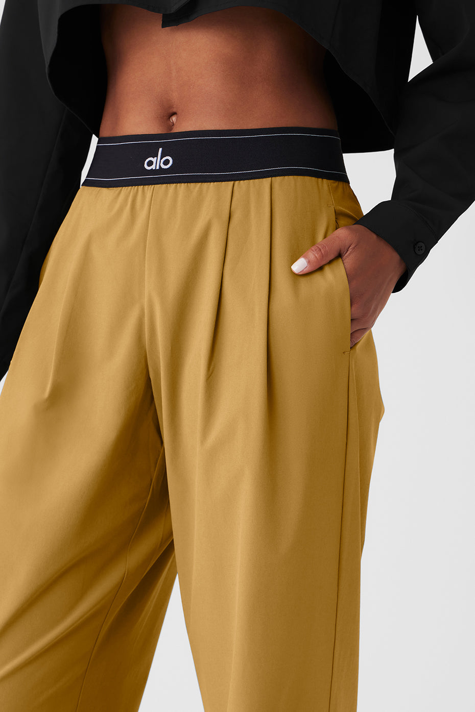 Suit Up Trouser - Golden Olive Branch/Black