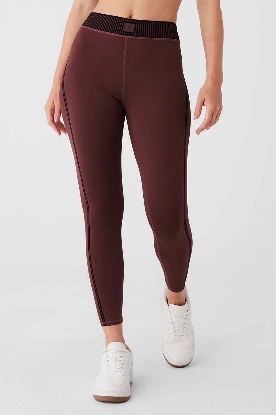 Airlift High-Waist 7/8 Line Up Legging - Cherry Cola