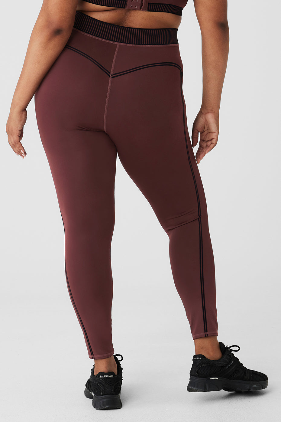Airlift High-Waist 7/8 Line Up Legging - Cherry Cola