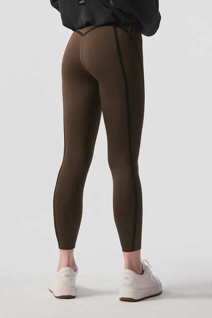 Airlift High-Waist 7/8 Line Up Legging - Espresso