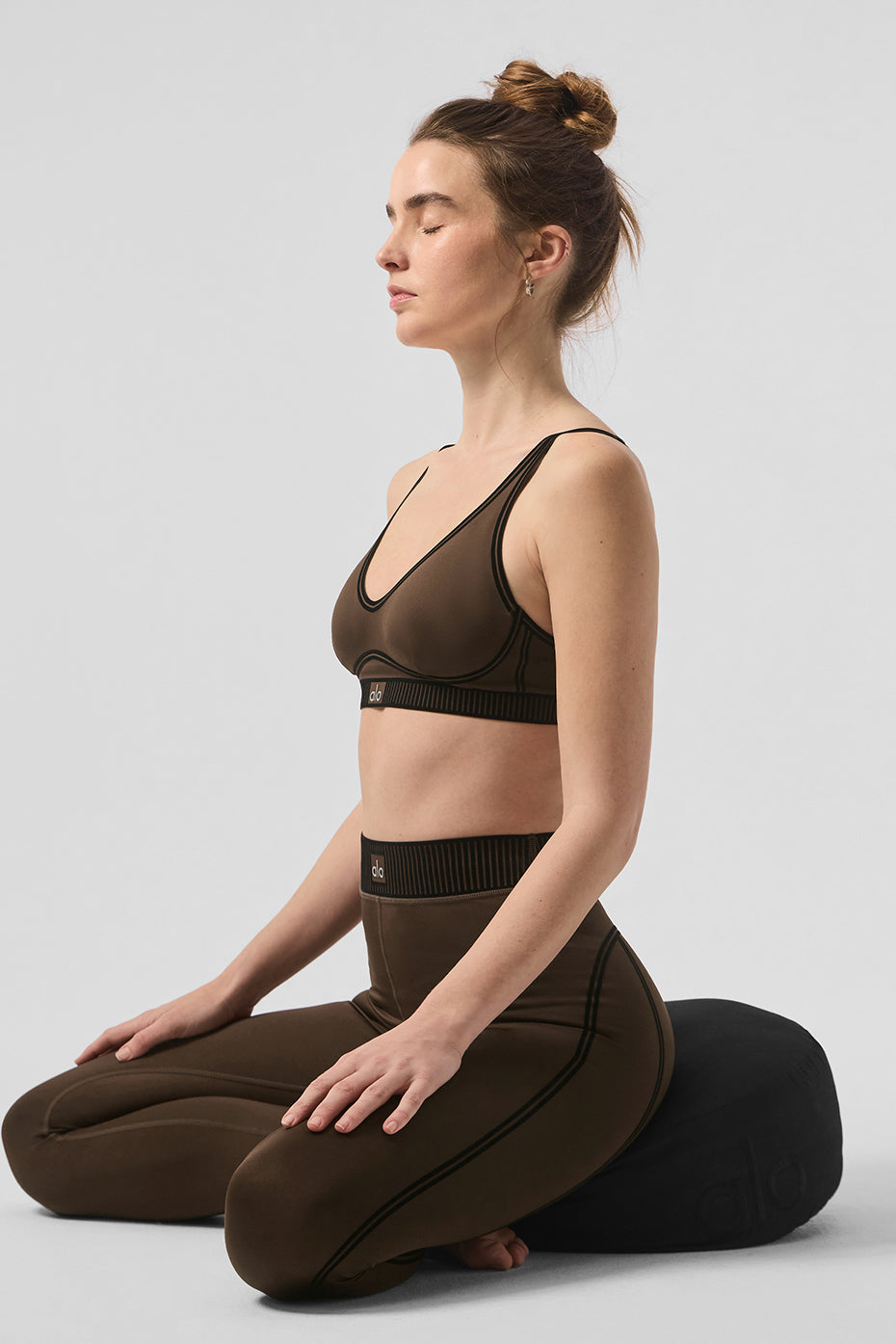 Airlift High-Waist 7/8 Line Up Legging - Espresso