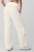 High-Waist Snowrider Puffer Pant - Ivory