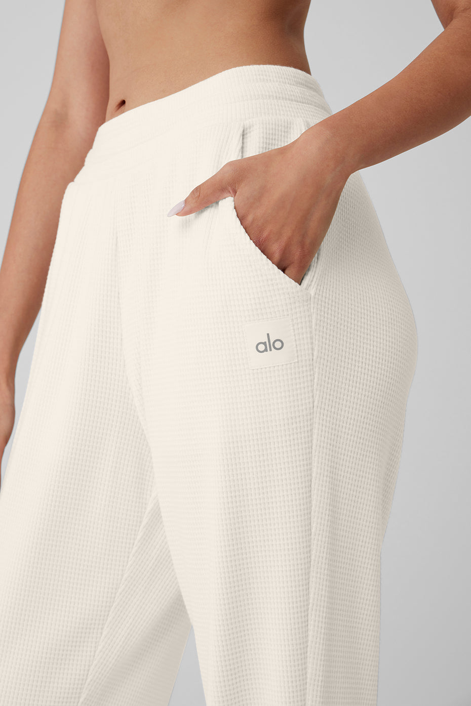 Waffle Weekend Escape Jogger - Ivory