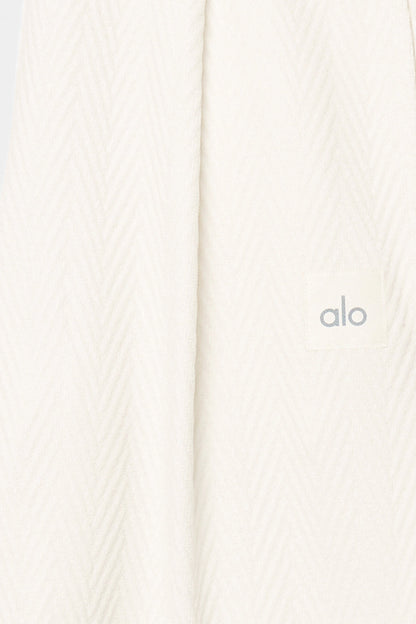 High-Waist Cozy Day Wide Leg Pant - Ivory