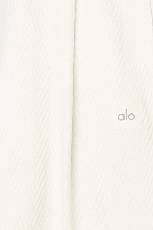 High-Waist Cozy Day Wide Leg Pant - Ivory