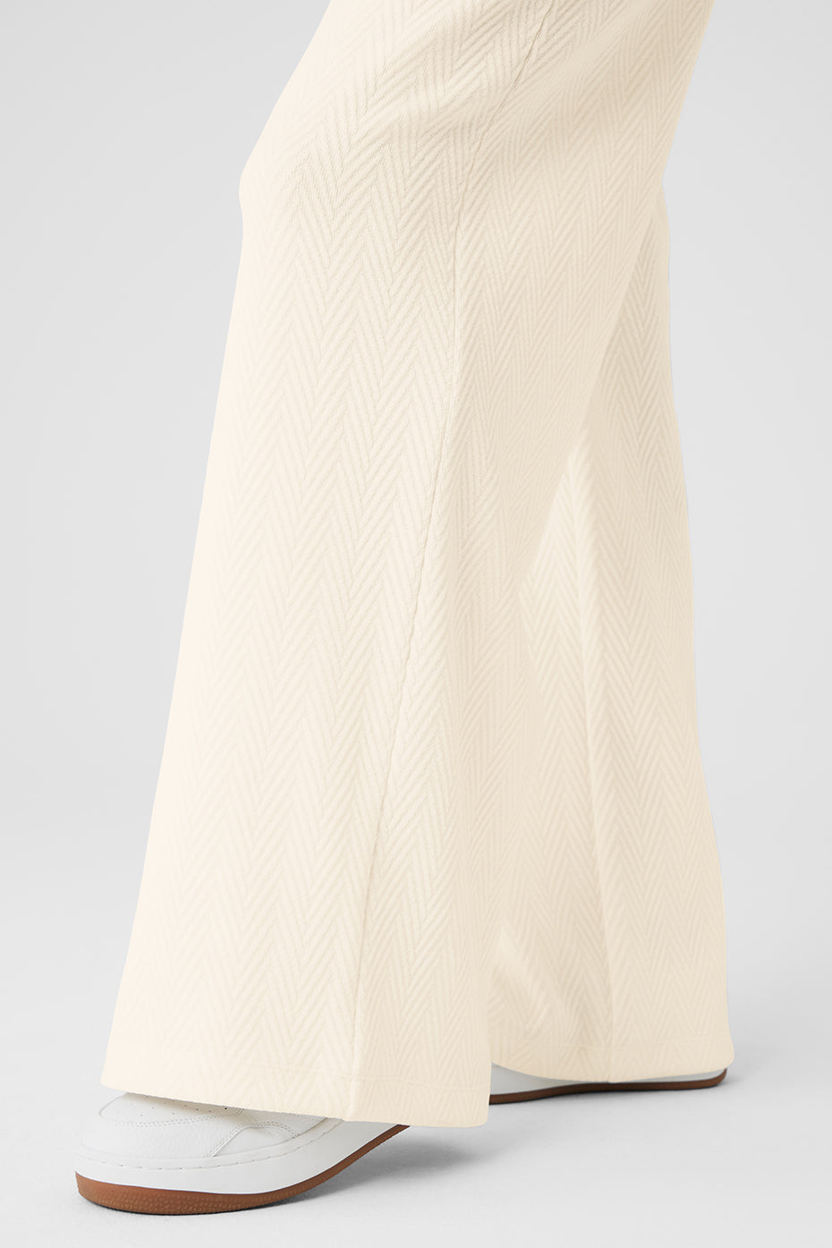 High-Waist Cozy Day Wide Leg Pant - Ivory