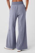 Polar Fleece High-Waist Snowdrift Wide Leg Pant - Fog