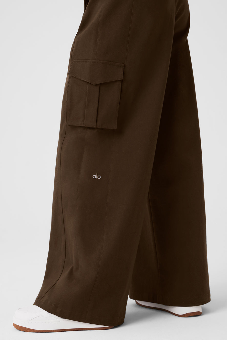 Wide Leg Cargo Show Off Trouser - Espresso