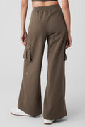 Wide Leg Cargo Show Off Trouser - Olive Tree