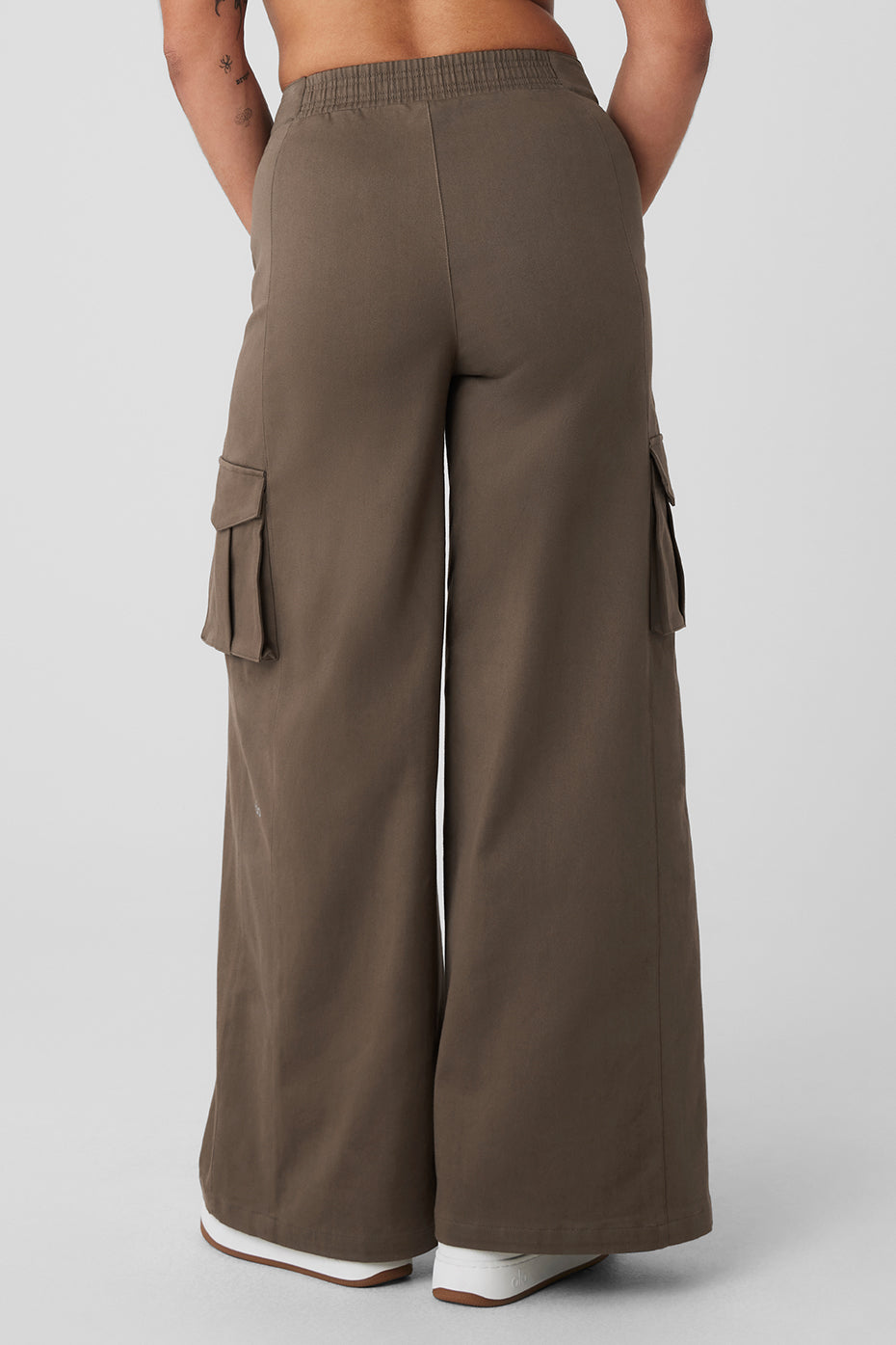 Wide Leg Cargo Show Off Trouser - Olive Tree