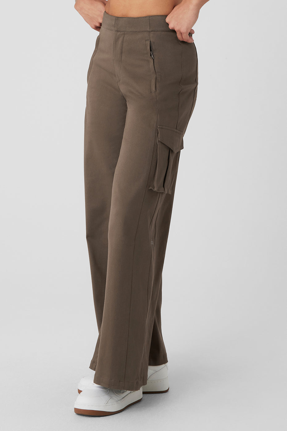 Wide Leg Cargo Show Off Trouser - Olive Tree