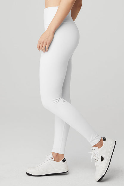 High-Waist Airbrush Legging - White