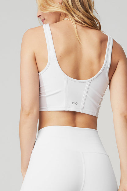 High-Waist Airbrush Legging - White